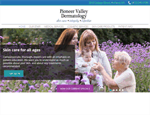 Tablet Screenshot of pioneervalleyderm.com